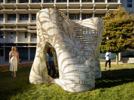 3D Printed Sculpture in Wurster Courtyard