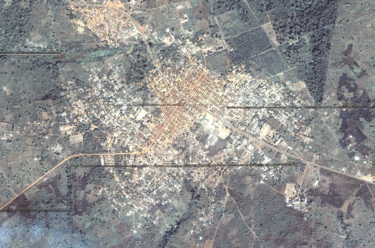 areal map view or urbanization