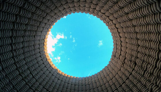 Looking into Sky from Sculpture Ground