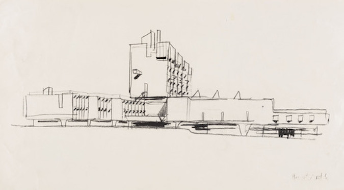 Sketch of Wurster Hall
