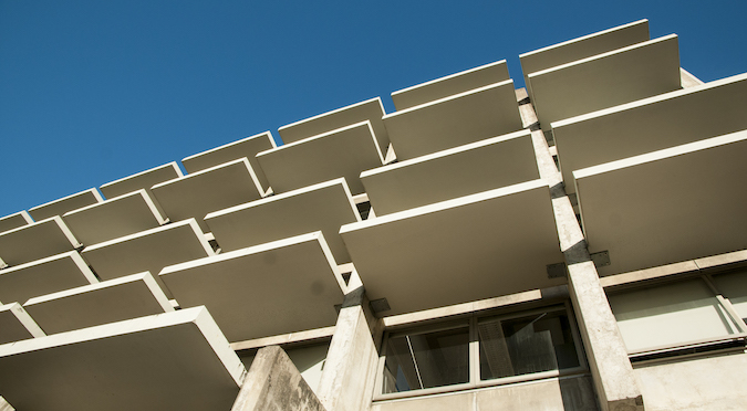 outside wall of bauer wurster hall