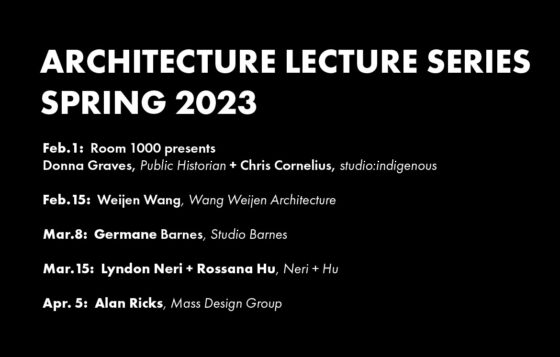 Architecture Lecture Series Spring 2023