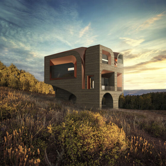 A rendering of Clark Thenhaus's Mountain House