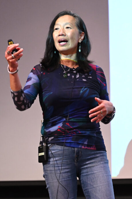 Margaretta Lin lecturing