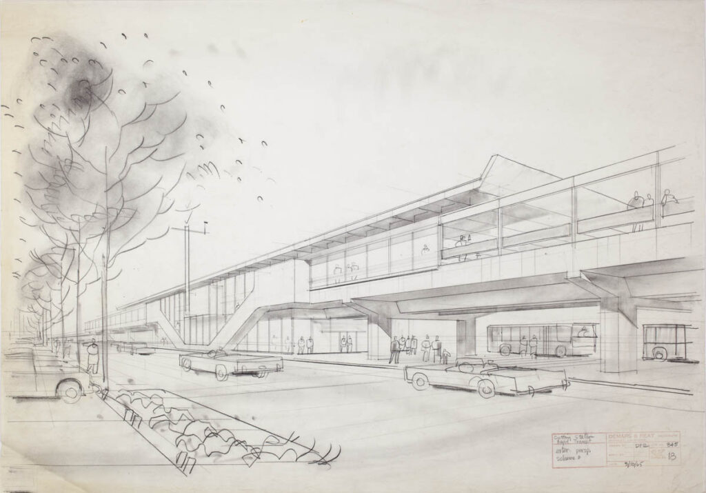 drawing of el cerrito station