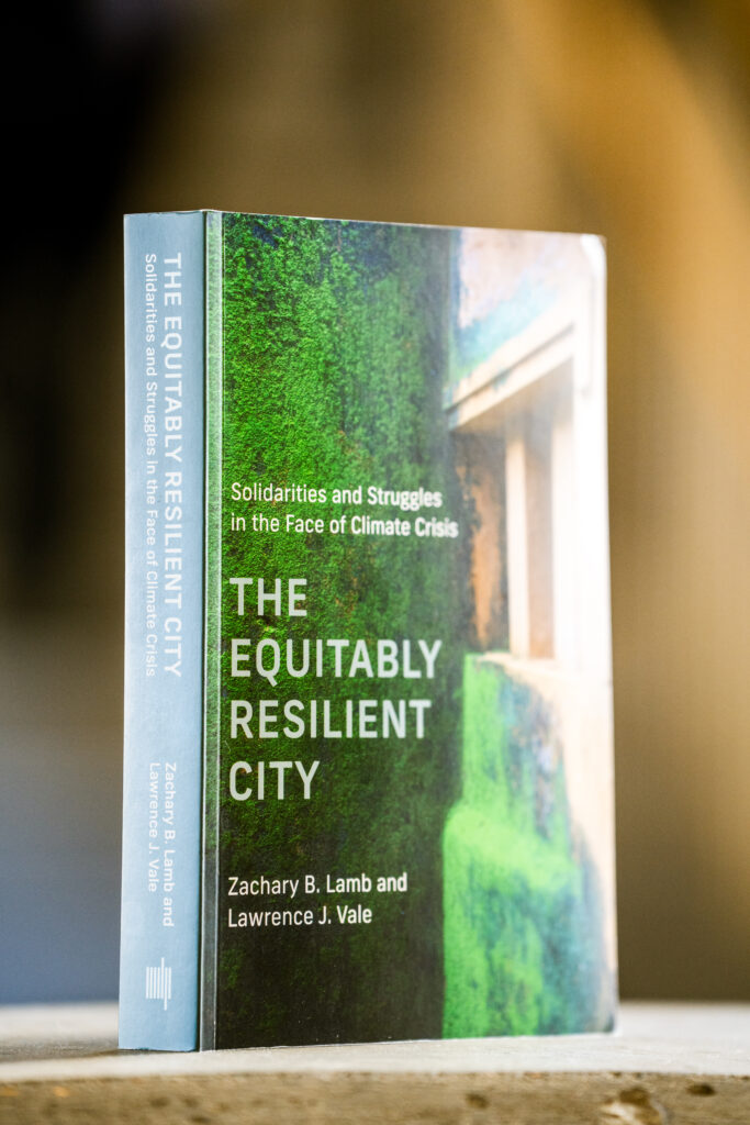 close up of equitable cities book