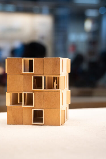 Wood model of housing