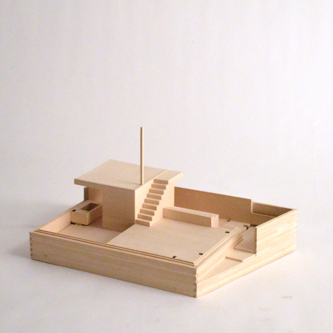 Matt Conway's wood model of Horizon House