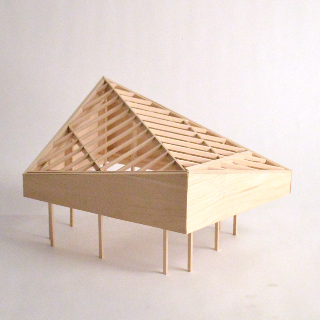 Matt Conway's wood model of Horizon House