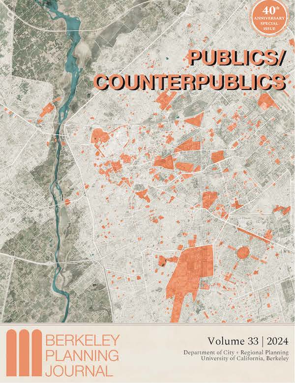 Cover of Berkeley Planning Journal with map illustration