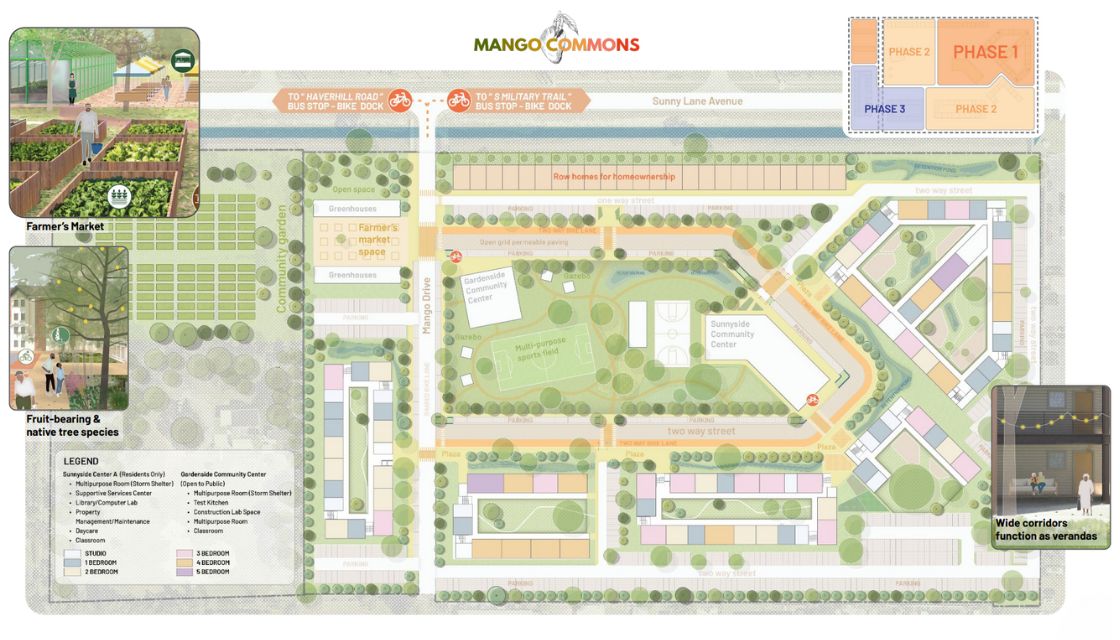 Site plan for Mango Commons