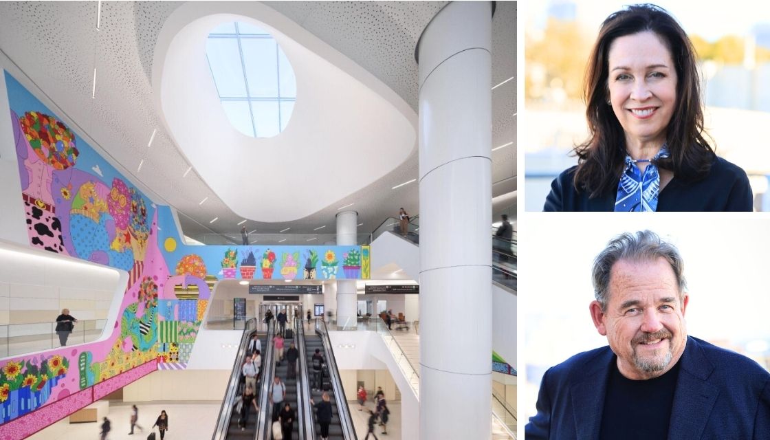 San Francisco Airport Terminal 1, Byron Kuth and Liz Ranieri